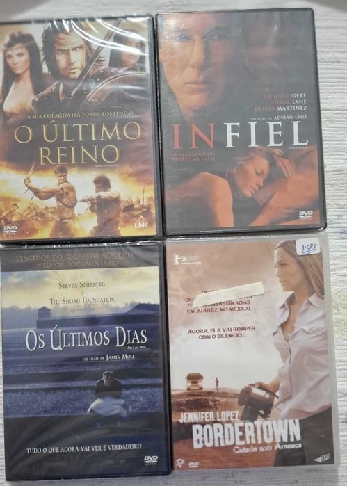 (Lote 15) - 4 DVDs novos e selados ( o preço indicado é por 1 DVD)