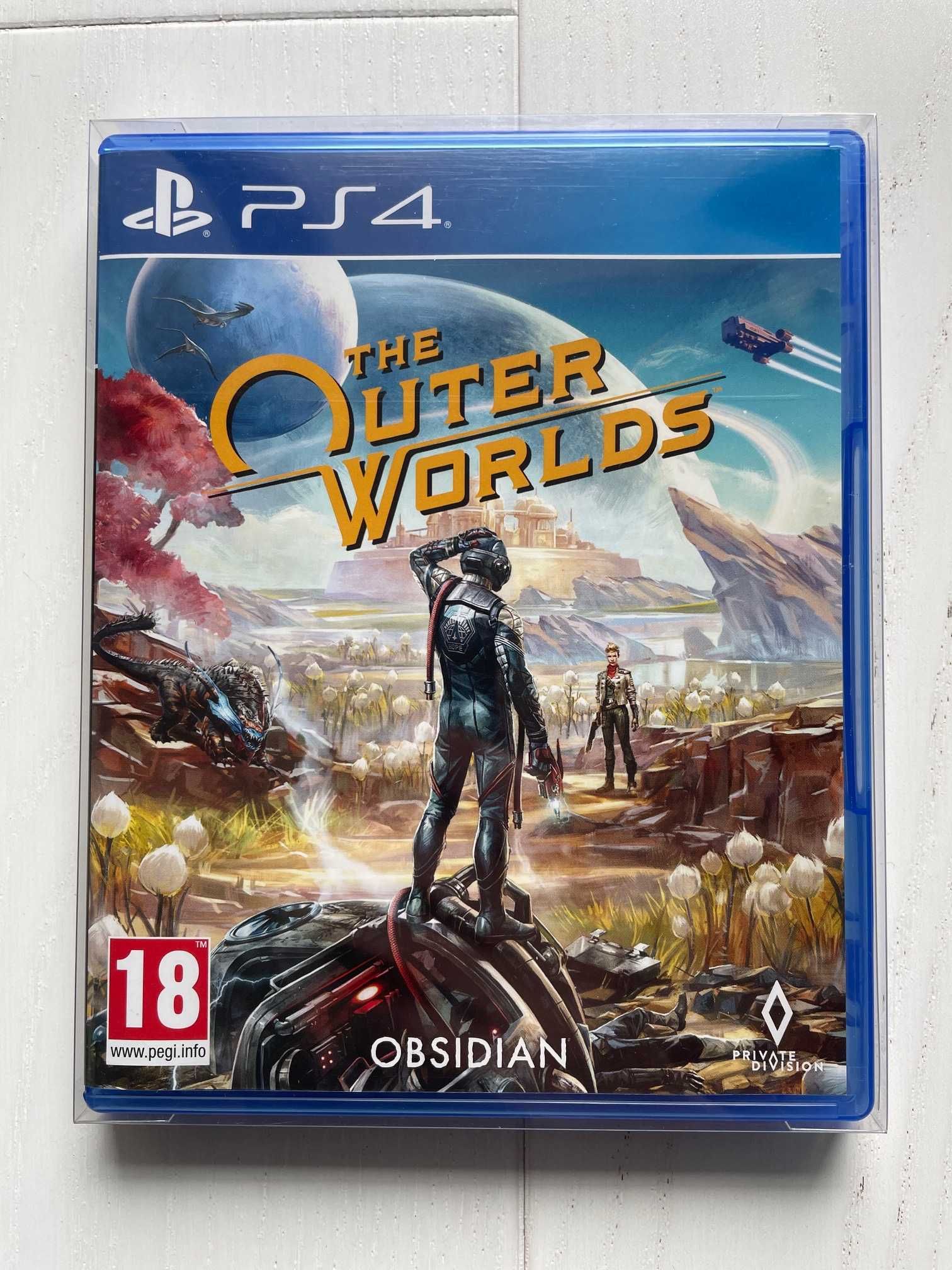 Gra PS4 Outer Worlds. Stan 9/10, komplet, protektor. Wydanie PEGI