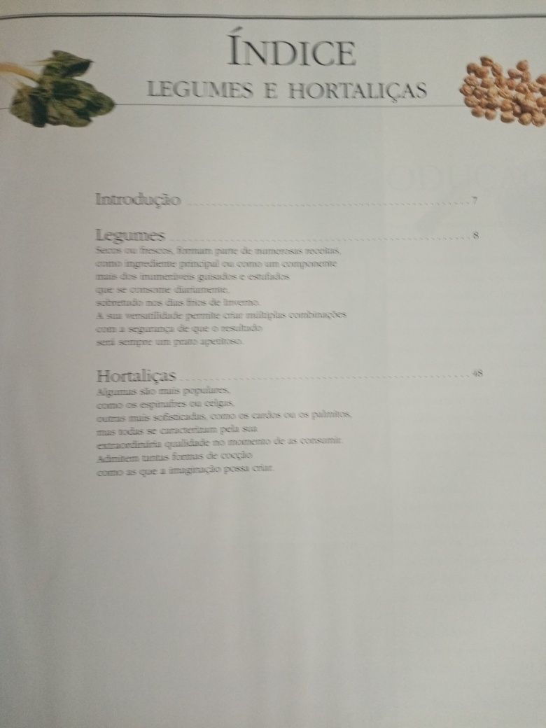 Livro receitas legumes e hortaliças