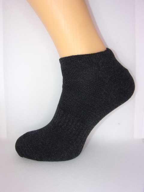 5x Stopki męskie grafitowe bawełniane z mikro siatką 39/42. Metrium.