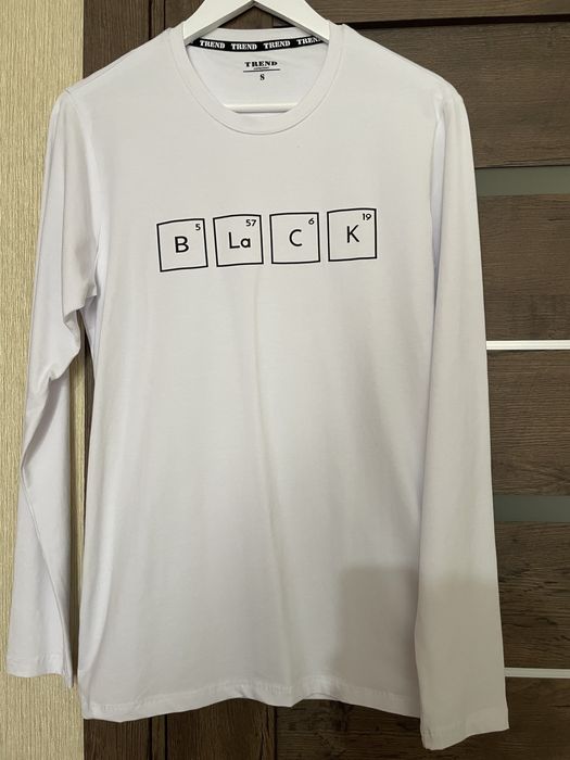 Лонгслів білий, розмір S