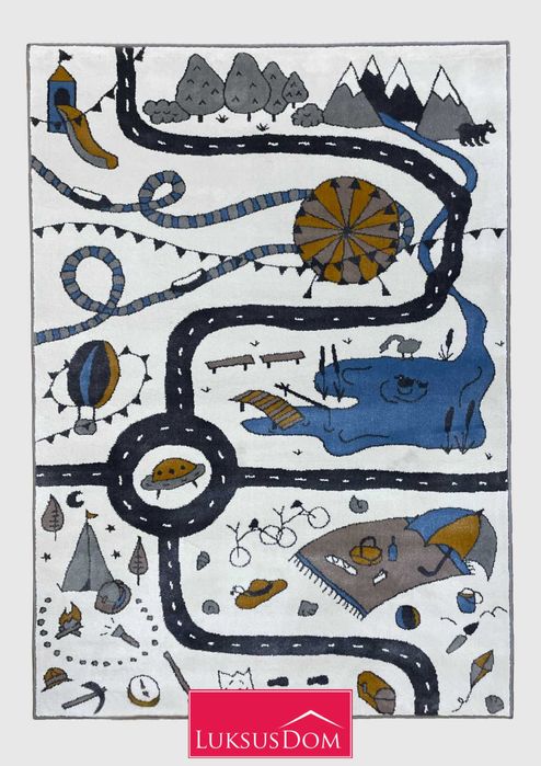 Dywan Ameria dziecięcy 133x190cm łatwy w czyszczeniu, miękki, ciepły