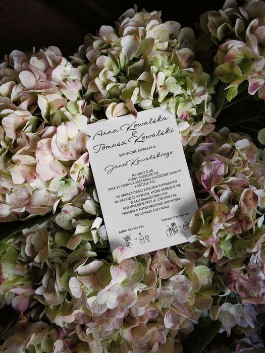 Projekt zaproszenia ślubnego DO DRUKU