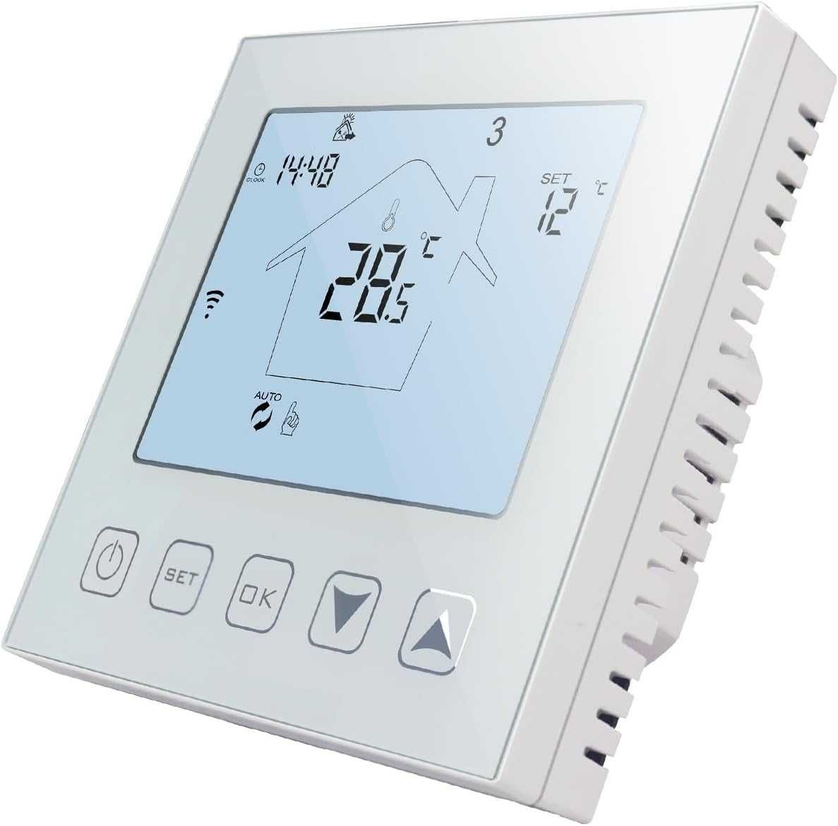 KETOTEK Termostat WiFi Kotła/Wodne Ogrzewanie Podłogowe 3A
