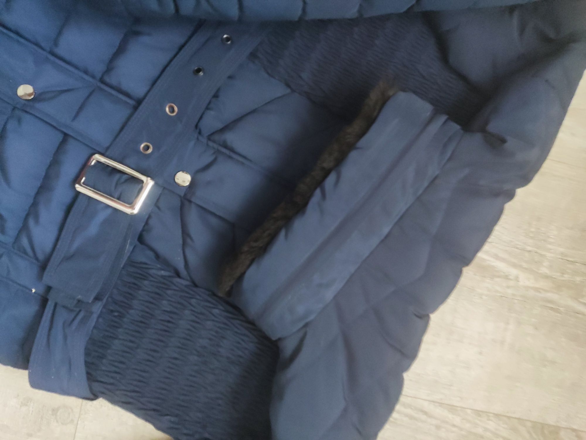 Ciepła pikowana kurtka na zimę 42 XL TU