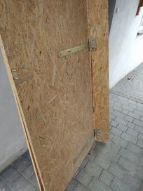 Drzwi na budowę z płyty osb- 2 szt