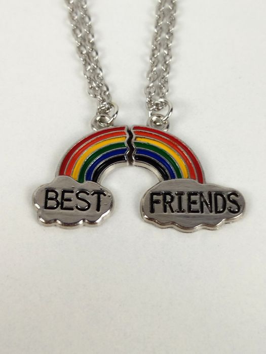 Naszyjniki przyjaźni tęcza PREZENT DLA PRZYJACIÓŁKI