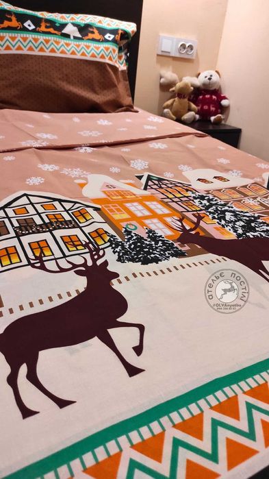 Новорічна постіль. Різдво, Новий рік. Подарунок. Пошив на замовлення