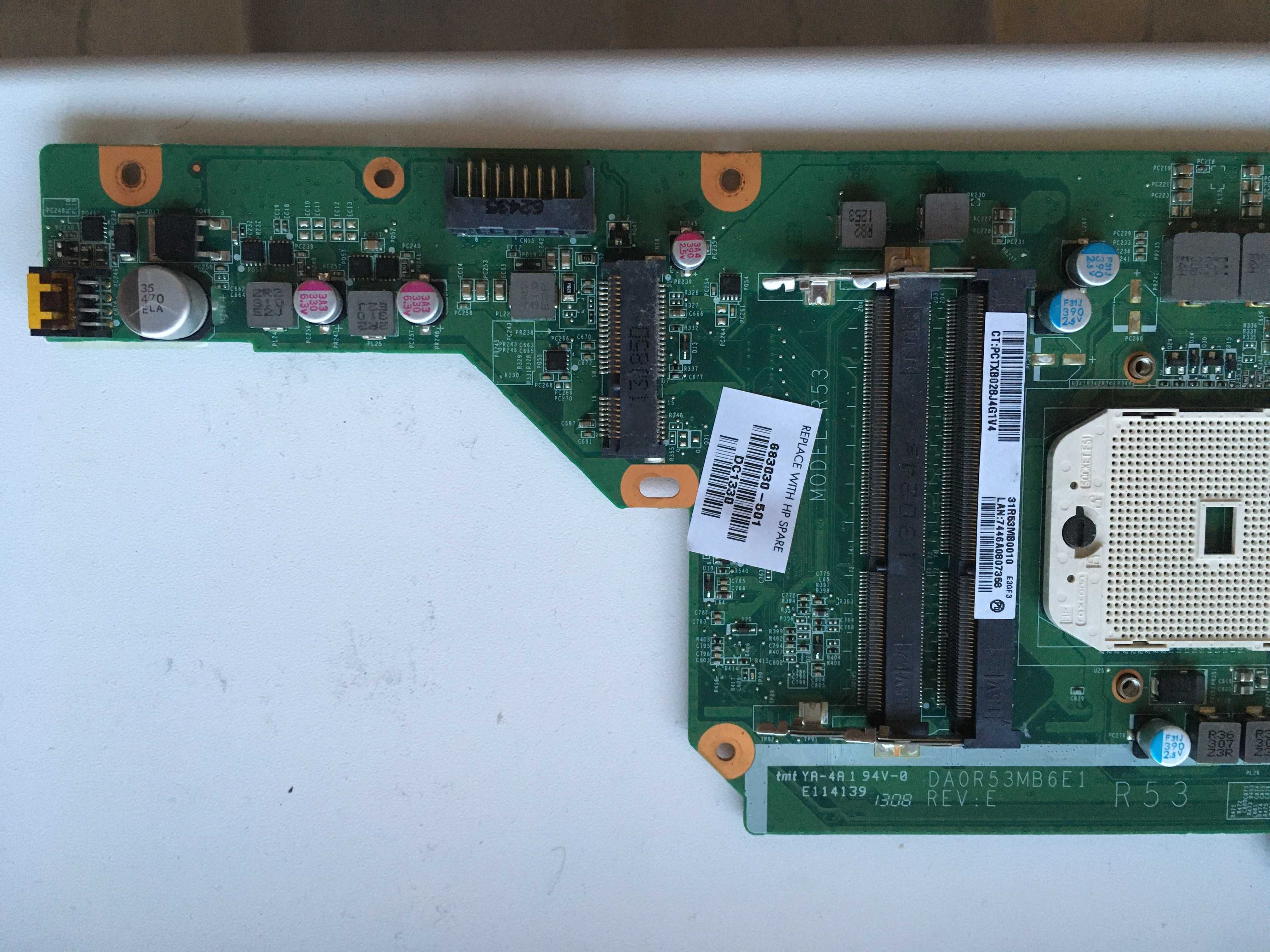 материнская плата HP Pavilion g6  РАБОЧАЯ 100%
