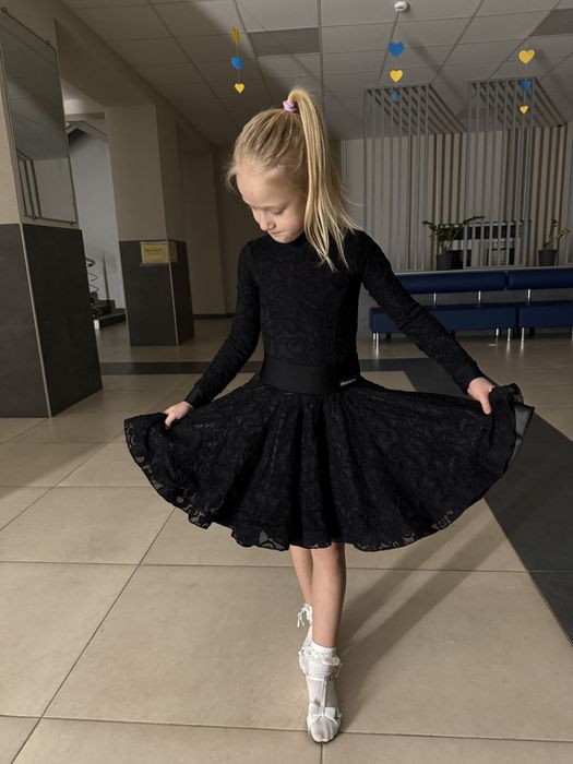 Тренувальна форма Бальні танці Danceme купальник і спідниця, 32 розмір