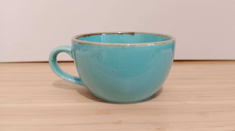 Filiżanka Porland, Laguna niebieska porcelana, 200 ml.