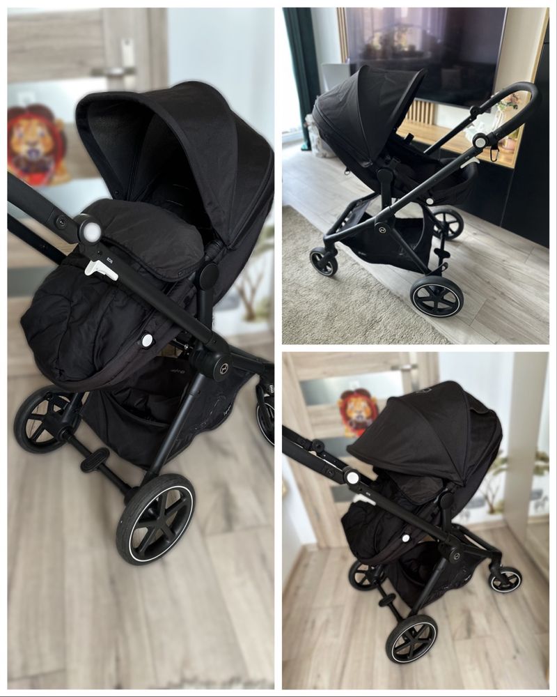 Wózek Cybex eos basic + fotelik aton b2 i-size + baza samochodowa