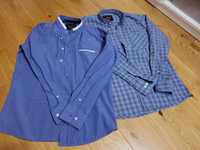 Koszule męskie niebieskie M 40 Ombre