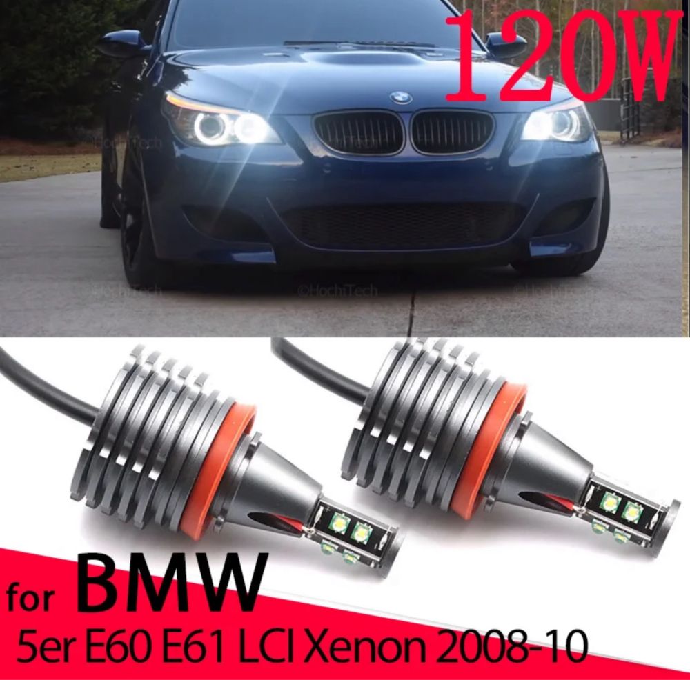 Led H8 маркеры BMW e60-61, e70-71, ангельские глазки, canbus