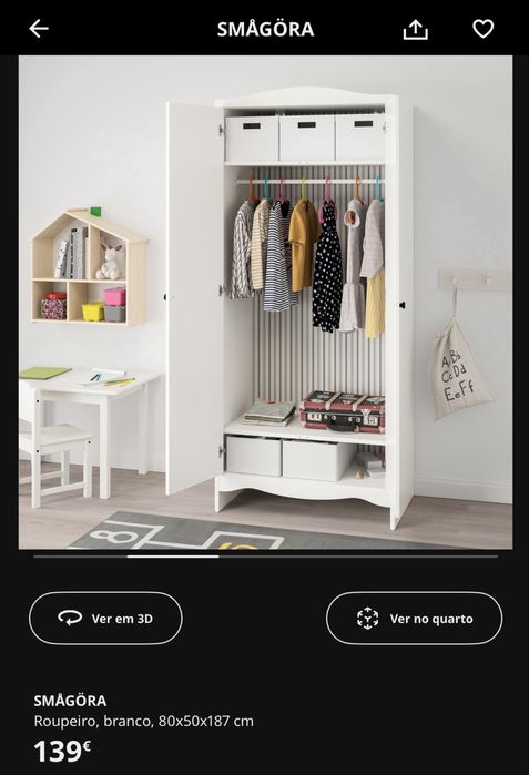 Roupeiro de criança IKEA