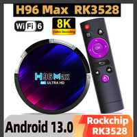 Налаштована Smart H96 Max 4/32 RK3528 Смарт-ТВ-приставка Smart TV Box