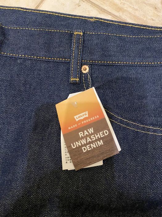 Spodnie Levis 501 48x29 big and tall bardzo duże surowy jeans meksyk