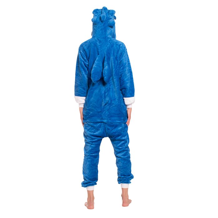 Piżama Damska Kigurumi Onesie Kostium Sonic Niebieski 175-185 cm XL