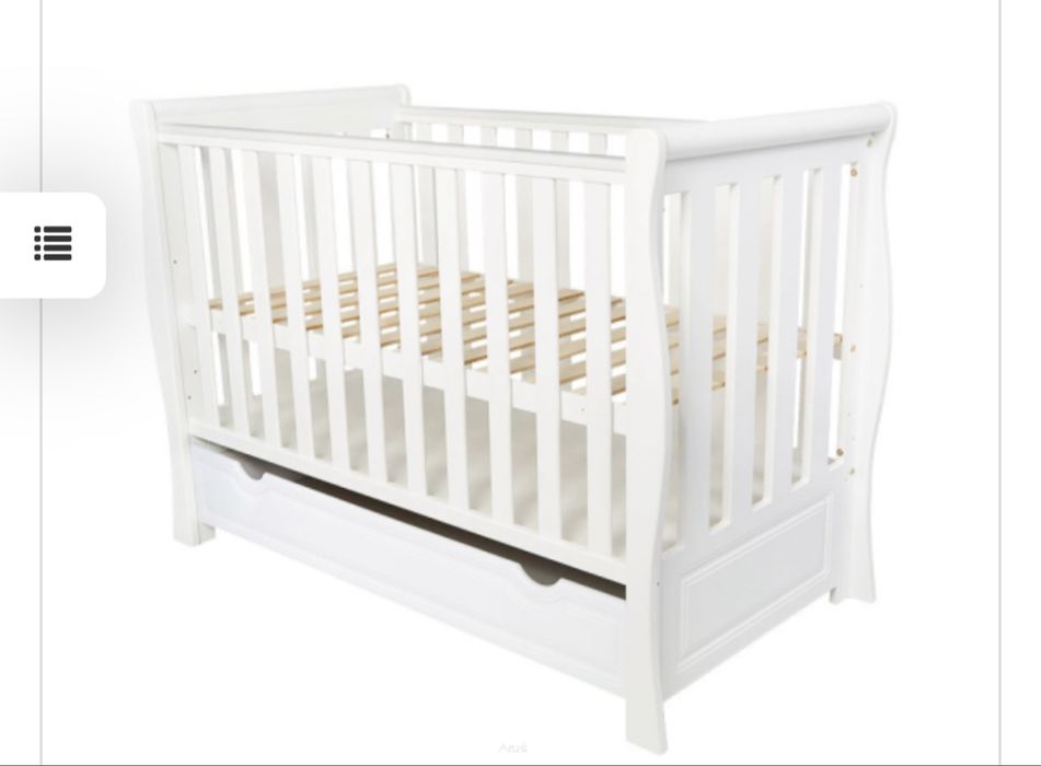 Łóżeczko 2w1 plus materac 60x120