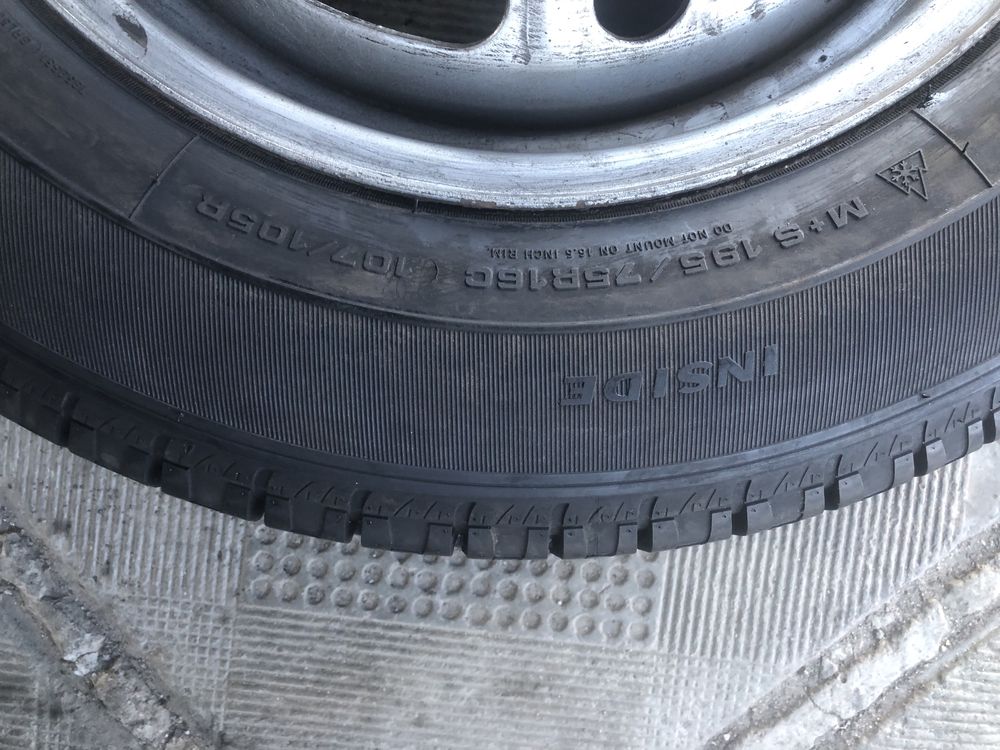 195/75R16C-6шт Goodyear оригінал із Німеччини 8мм в наявності!