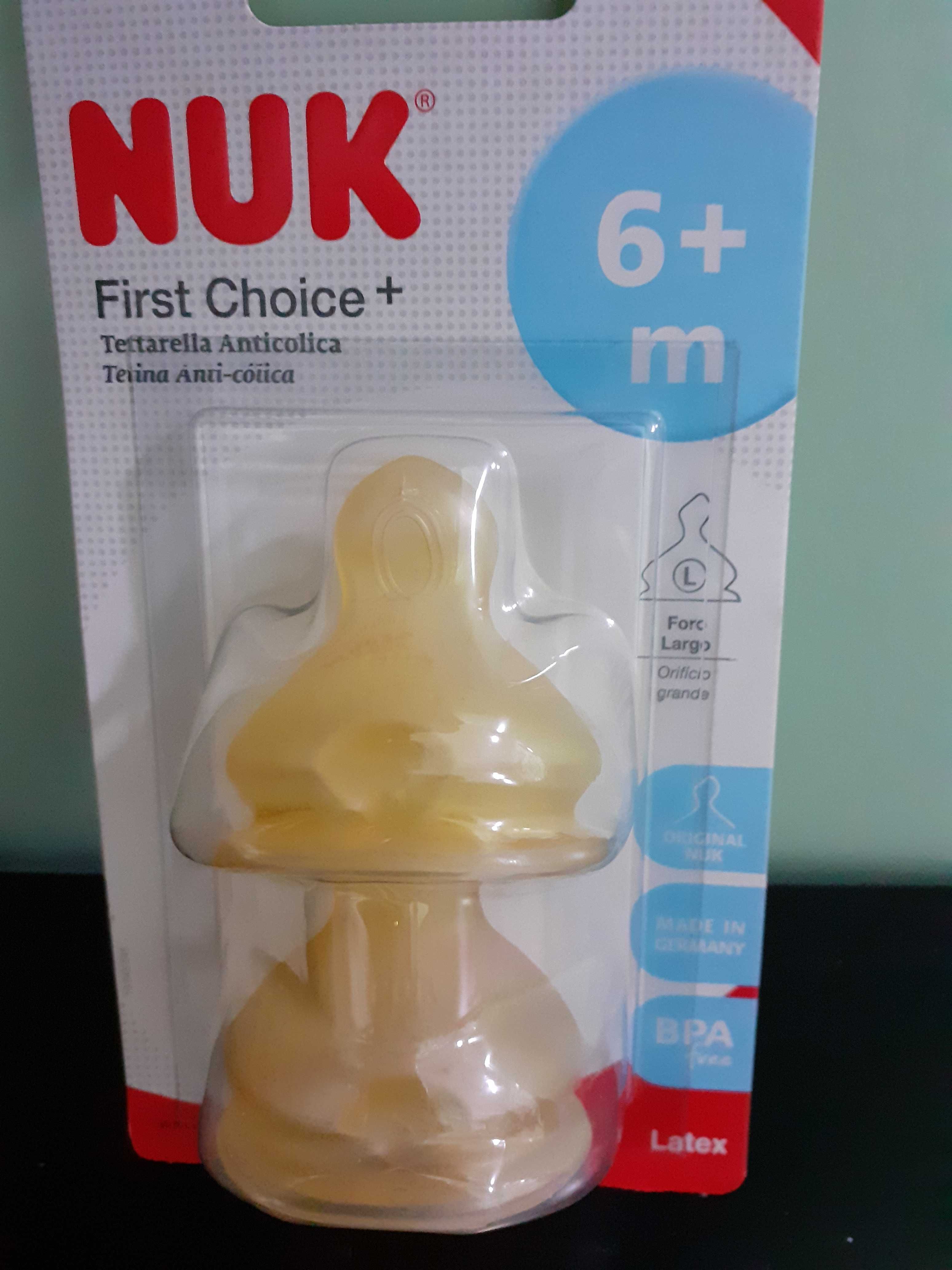 Nuk tetina para biberão +6m