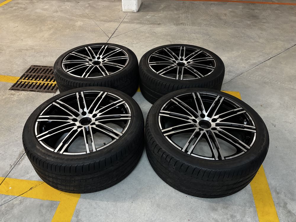4 Jantes 21 Porsche Cayenne  Pack 4 Pneus Pirelli 295/36R21 usados