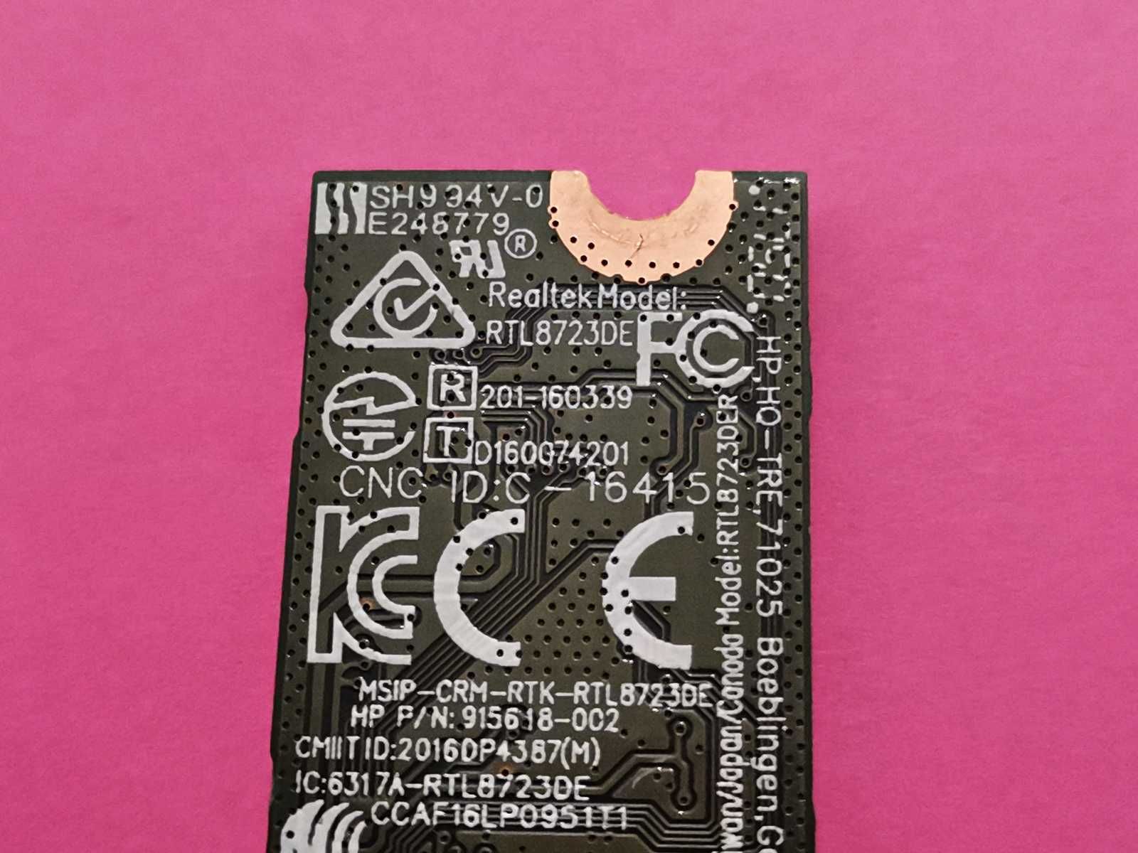 ReaLTek RTL8723DE - Karta Sieciowa WiFi