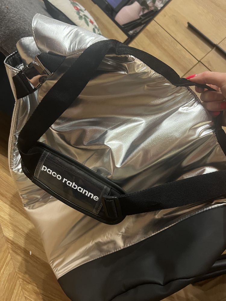 Duża torba paco rabanne oryginalna na ramie