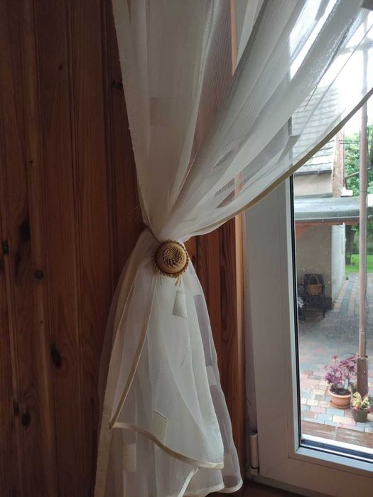 Firana ecru 170 cm x 160 cm