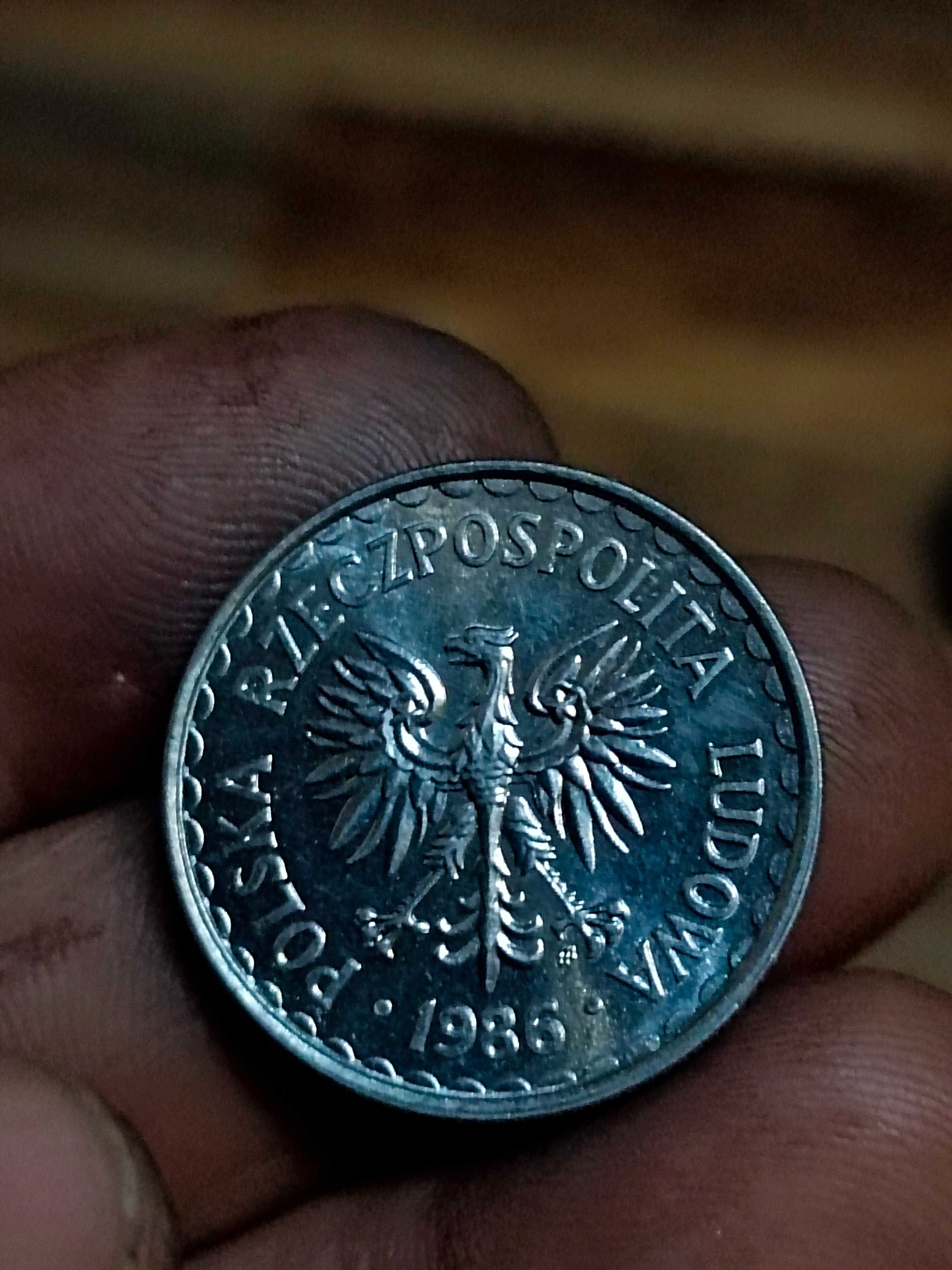 Sprzedam monete 1 zl 1986 bardzo dobrze zachowana