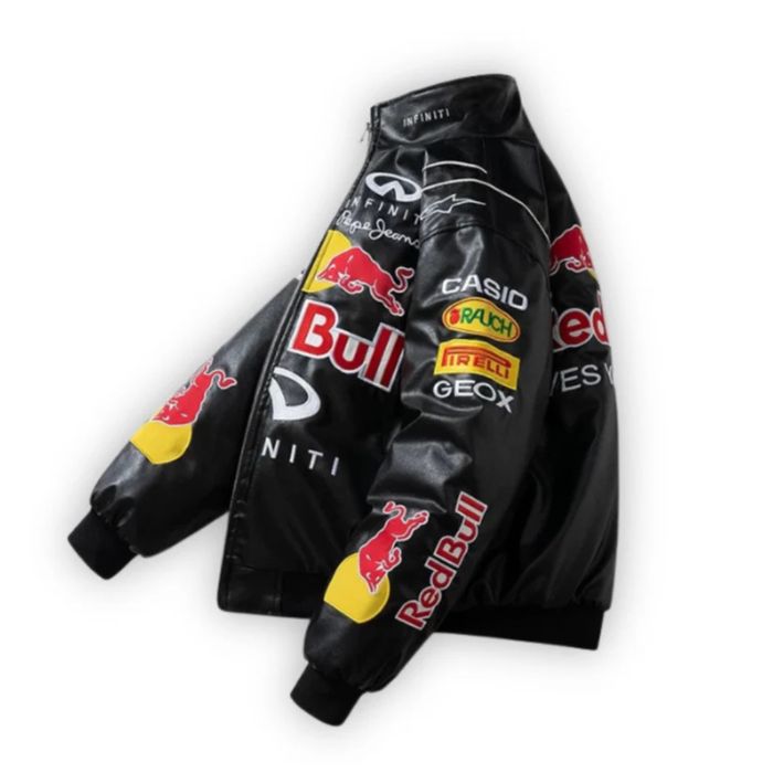 шкіряна куртка Red bull racing black