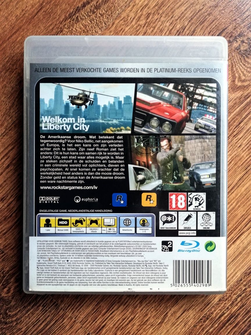 Gra GTA IV PlayStation 3