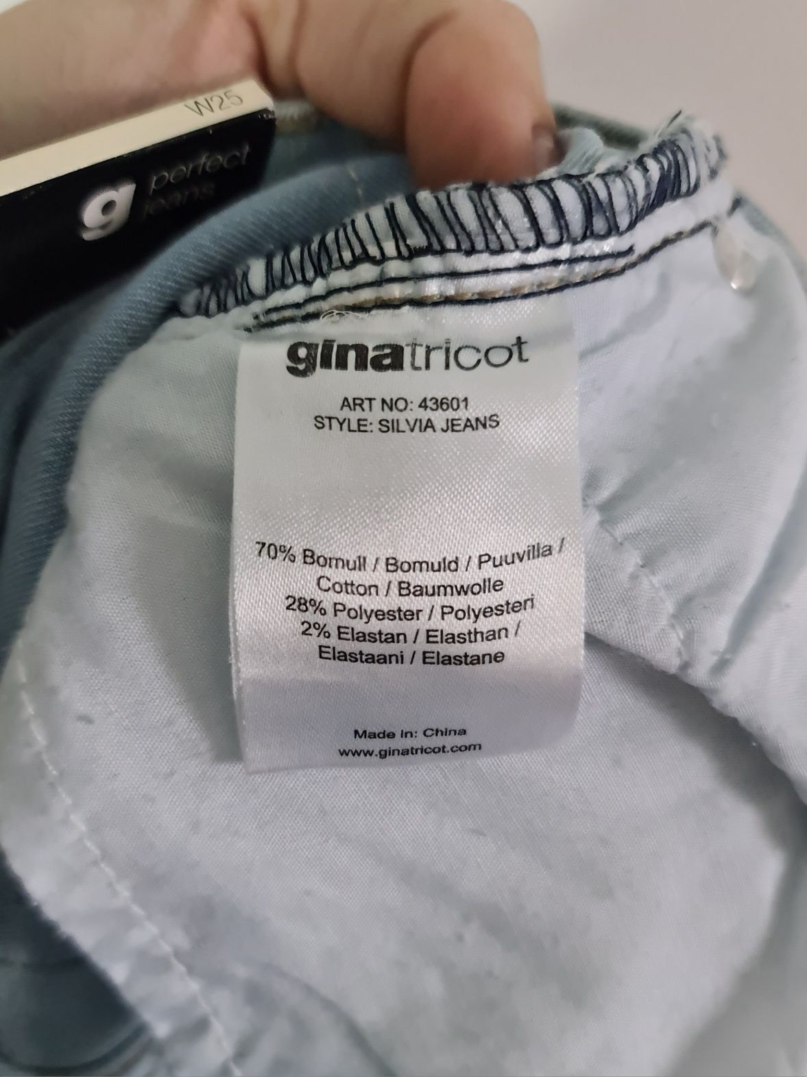 Gina Tricot jeansy jasne Silvia skinny r 25 / XS