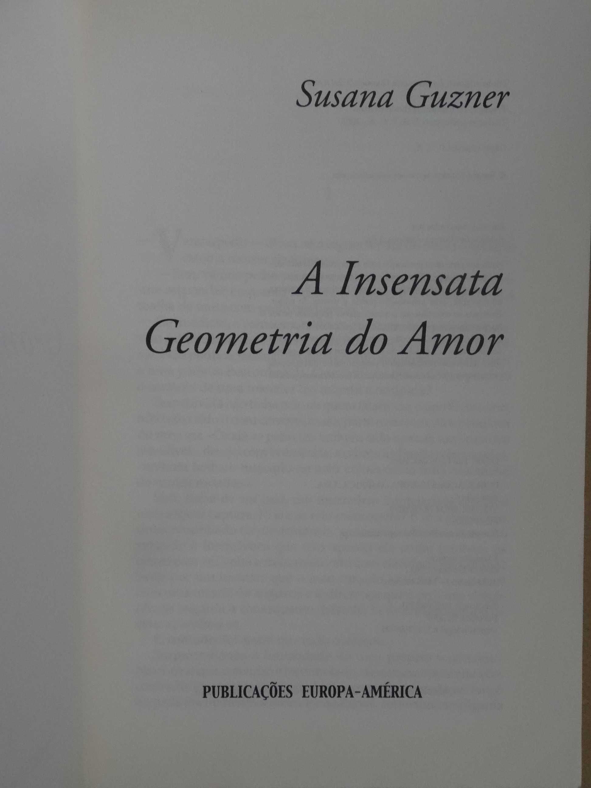 A Insensata Geometria do Amor de Susana Guzner