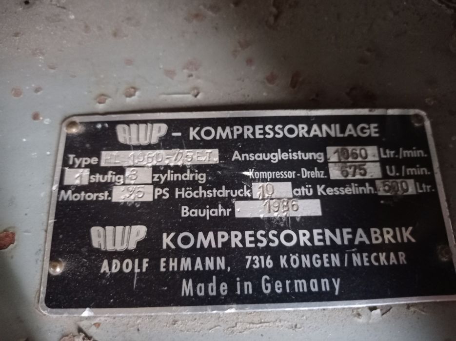 Sprężarka tłokowa Alup kompresor