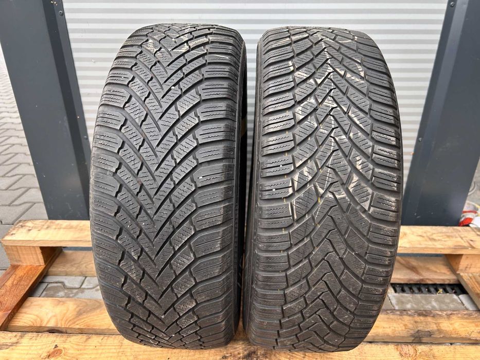 205/55 r16 CONTINENTAL opony zimowe zima bieżnik 5mm 2szt #262