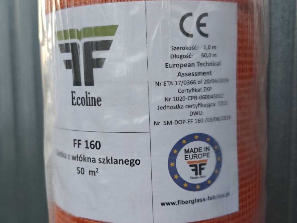 Siatka fiberglass 165g/M2 50m2