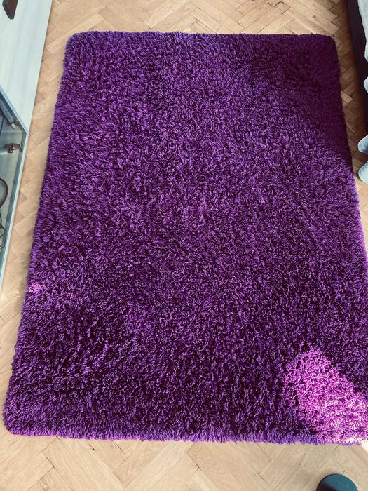 Dywan shaggy 140x190 fioletowy turecki