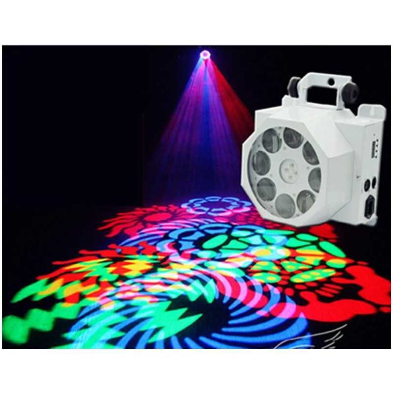 Efekt LED GOBO FLOWER SPOT 8 x 3W RGBW Cree Sklep Wysyłka