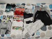 T-shirt e calcoes 10/11 anos