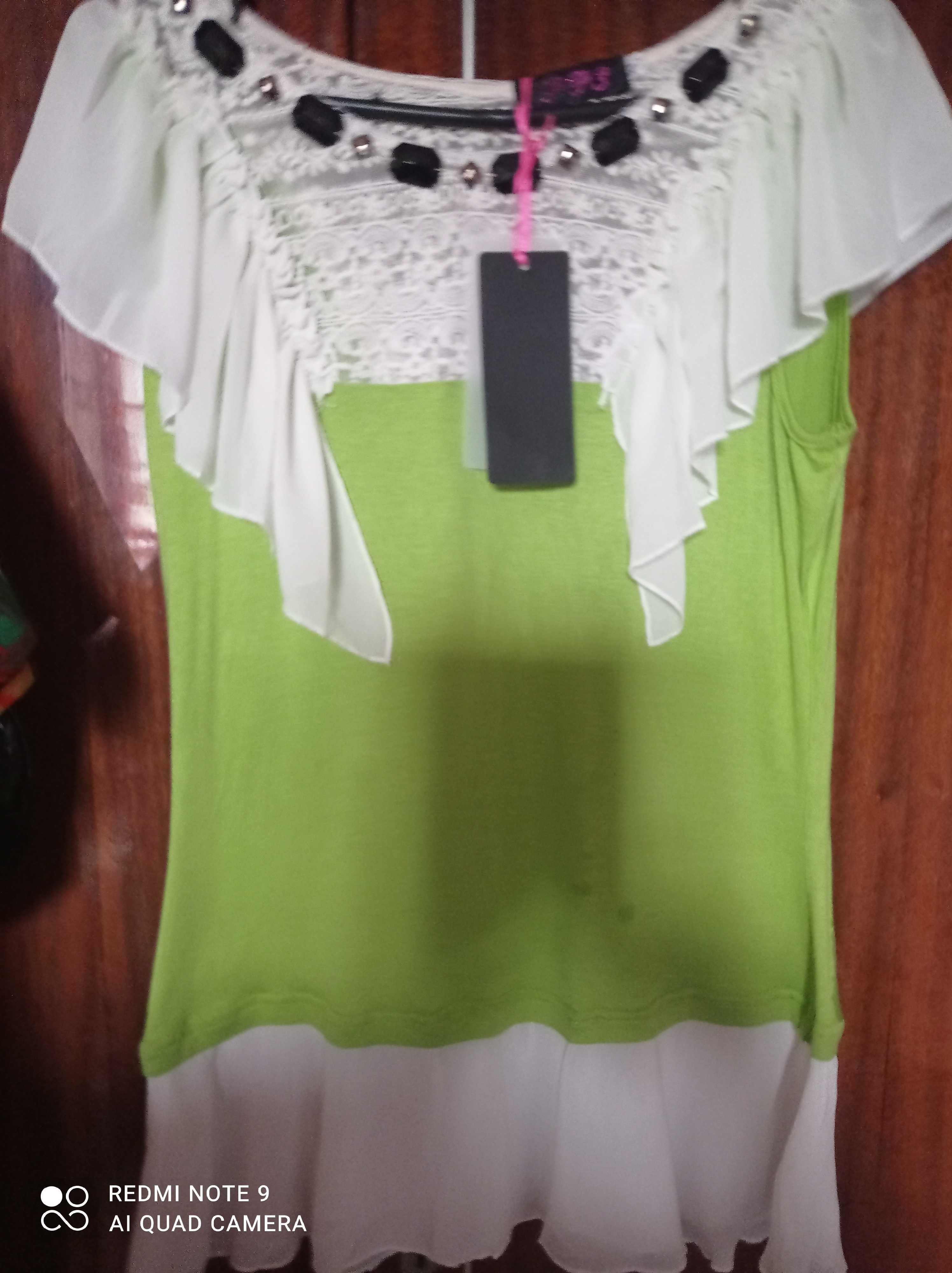 Блуза для дівчаток, нова р 40-46, тканина тонкий трикотаж з шифоном.