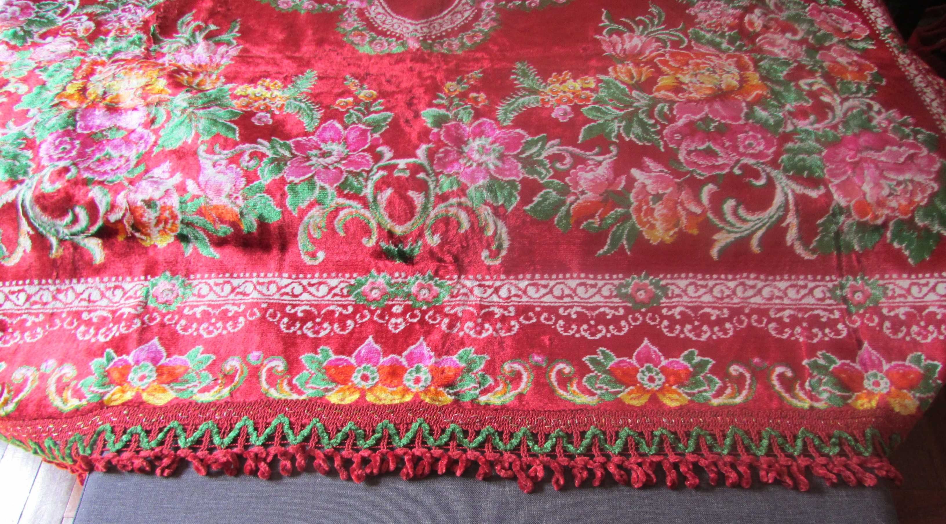 Colcha de cama em tecido aveludado - estilo clássico