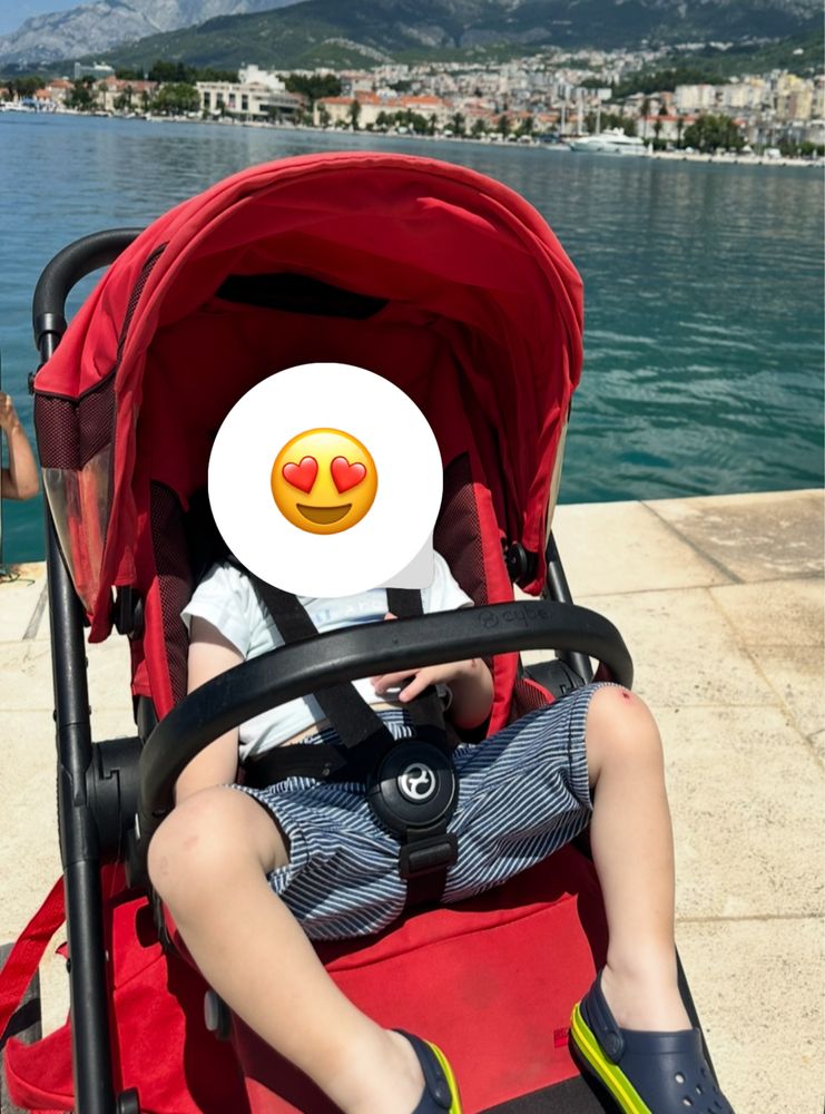 Коляска 2в1 cybex balios S Ferrari + манеж і розвиваючий коврик