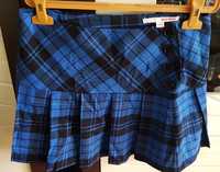 Niebieska spódnica mini w kratkę Tally Weijl XS