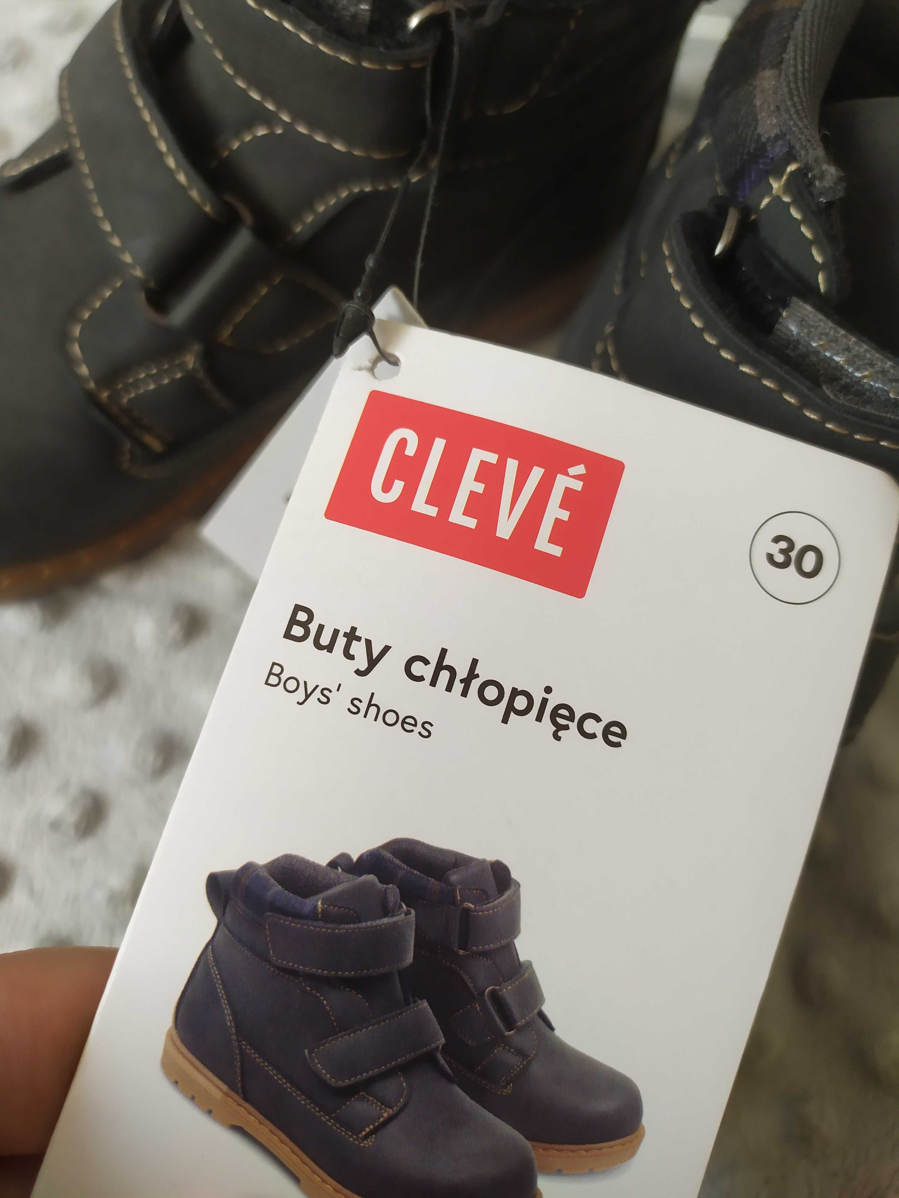 Botki szare chłopięce buty chłopięce przejściowe 30