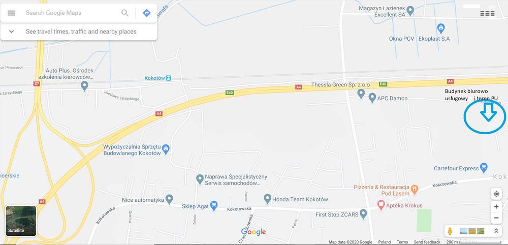 Magazyn z rampą, 350 m² i pom. social. Kokotów / Kraków – A4 / Rybitwy