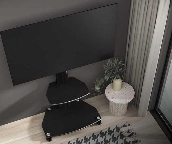 Obrotowy stojak na telewizor na kółkach do telewizora 27-65 cali