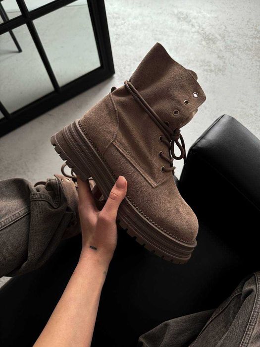 Черевики Miu Miu Boots Light Brown / черевики Міу Міу Бутс коричневі