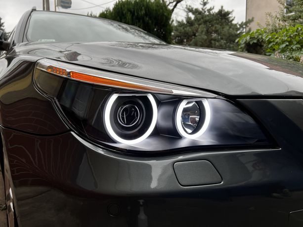 Reflektory BMW E60 E61 ZREGENEROWANE BiLED RINGI Cotton Bixenon