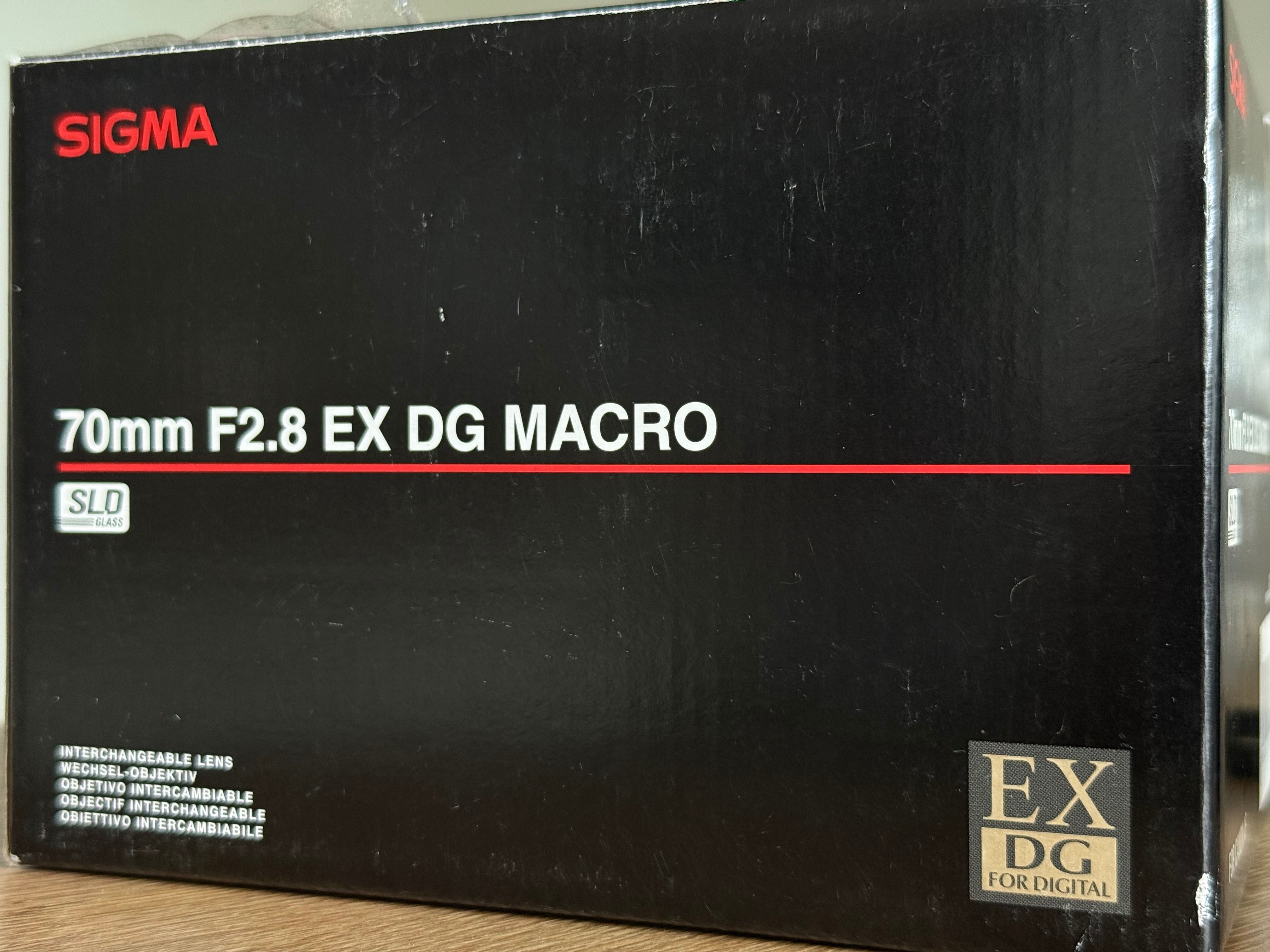 Sigma 70 f2,8 macro Canon EF